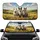 Four Bull Terriers Countryside Adventure – Road Trip Gift for Dog Lover Car Sunshade - 1