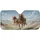 Sweeping Landscape Fjord Horses Journey - Road Trip Gift for Horse Lovers Car Sunshade - 3