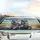 Siberian Huskies Driving Open Road - Road Trip Gift for Husky Lover Car Sunshade - 5