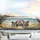 Four Corgis Adventure Landscape - Road Trip Gift for Corgi Owner Car Sunshade - 5