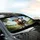 Brown Holstein Cows Driving - Open Road Travel Gift for Cow Lovers Car Sunshade - 6