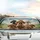 Joyful Poodles Driving Road Trip Landscape - Poodle Lover Car Interior Upgrade Car Sunshade - 5