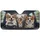 Corgi Dogs Steering Wheel Open Road Landscape - Road Trip Adventure Car Upgrade Car Sunshade - 3