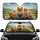Pomeranian Dogs Driving Green Hills - Road Trip Gift for Dog Lover Car Sunshade - 1