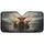 Highland Cattle Family Steering Through Scottish Highlands - Road Trip Gift for Cattle Lover Car Sunshade - 3