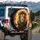 Regal Golden Stardust Lion Black Cat Lyotta - Wildlife Lover Vehicle Gift Spare Tire Cover - 3