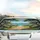 Winding Flagstone Path Ocean Vista Potted Floral Coastal Pines - Car Interior Upgrade Car Sunshade - 5