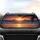 Tropical Sunset Volcanic Island Palm Frond Ocean - Road Trip Travel Essentials Car Upgrade Car Sunshade - 4