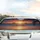 Tropical Sunset Volcanic Island Palm Frond Ocean - Road Trip Travel Essentials Car Upgrade Car Sunshade - 5