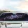 Iridescent Butterflies Crescent Moons Cosmic Night Sky Floral Vine - Car Interior Upgrade Car Sunshade - 5