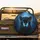Black Panther Luminous Blue Eyes Morpho Butterfly Midnight Jungle - Wildlife Lover Gift Spare Tire Cover - 2