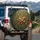 Metallic Gold Daisy Floral Vines Pearls - Luxury Home Decor Gift Spare Tire Cover - 3