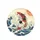 Japanese Koi Fish Ocean Waves Sun - Wildlife Lover Gift Spare Tire Cover - 4