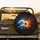 Flames Water Collision - Adventure Outdoor Gear For Car Enthusiast Spare Tire Cover - 2