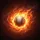 Realistic Baseball in Fiery Flames Dynamic Swirling Vortex - Sports Fan Home Decor Gift Spare Tire Cover - 6