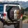 Four Groomed Poodles Elegant Paw Prints - Luxury Car Decor Pet Lover Gift Spare Tire Cover - 3