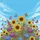 Golden Sunflowers Butterflies Garden Blue Sky - Nature Lover Everyday Use Gift Spare Tire Cover - 6