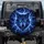 Snarling Blue Wolf Electric Lightning Stormy Night Sky - Outdoor Adventure Gift Spare Tire Cover - 1