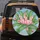 Galah Cockatoos Banana Leaves Hibiscus - Tropical Home Decor Gift for Bird Lover Spare Tire Cover - 5
