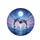 Two Dolphins Leaping Ocean Luminous Full Moon Stars - Wildlife Lover Gift Spare Tire Cover - 4