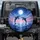 Two Dolphins Leaping Ocean Luminous Full Moon Stars - Wildlife Lover Gift Spare Tire Cover - 1