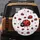 Cluster of Red Black Cartoon Ladybugs and Polka Dots - Ladybug Lover Gift Spare Tire Cover - 5
