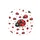 Cluster of Red Black Cartoon Ladybugs and Polka Dots - Ladybug Lover Gift Spare Tire Cover - 4