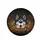 Majestic Siberian Husky Black White Fur Blue Eyes Golden Orange Autumn Leaves - Nature Lover Gift Spare Tire Cover - 4