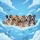 Six Diverse Pitbull Dogs Lineup Against Expansive Blue Sky Cumulus Clouds - Pitbull Lover Gift Spare Tire Cover - 6