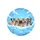 Six Diverse Pitbull Dogs Lineup Against Expansive Blue Sky Cumulus Clouds - Pitbull Lover Gift Spare Tire Cover - 4