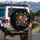 Blooming Flowers Green Foliage Vines - Outdoor Vehicle Accent Gift Spare Tire Cover - 3