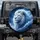 White Lion Glowing Blue Eyes Ice Blue Mane Cosmic Clouds - Wildlife Lover Gift Spare Tire Cover - 1