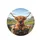 Highland Cow Scottish Countryside Plaid Wheel - Farmhouse Decor Gift for Cow Lover Spare Tire Cover - 4