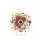 Full Bloom Red Pink Roses Green Foliage Berries Leafy Tendrils - Everyday Lifestyle Spare Tire Cover - 4