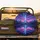Neon Blue Light Beam Mountain Lake Landscape Celestial Stars - Nature Lover Gift Spare Tire Cover - 2