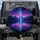Neon Blue Light Beam Mountain Lake Landscape Celestial Stars - Nature Lover Gift Spare Tire Cover - 1