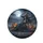 Dark-haired Witch Jack-o'-Lanterns Autumn Moon - Gothic Fantasy Home Decor Gift Spare Tire Cover - 4