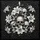 Skulls White Lilies Ornate Foliage - Gothic Decor Gift Spare Tire Cover - 6