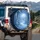 Winding Snow Forest Path Evergreen Trees Icicles - Outdoor Vehicle Display Spare Tire Cover - 3