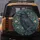 Raven Art Nouveau Floral Botanical Scrollwork - Wildlife Lover Gift Spare Tire Cover - 5