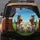 Funny Fluffy Sheep Horses Donkeys Sunglasses Blue Green Eyes - Farm Animal Lover Gift Spare Tire Cover - 5
