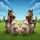 Funny Fluffy Sheep Horses Donkeys Sunglasses Blue Green Eyes - Farm Animal Lover Gift Spare Tire Cover - 6