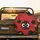Charming Ladybug Face Antennae Red Background Green Foliage - Garden Lover Gift Spare Tire Cover - 2