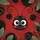 Charming Ladybug Face Antennae Red Background Green Foliage - Garden Lover Gift Spare Tire Cover - 6
