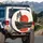 Red-Orange Sun Pine Trees Reflective Water - Nature Lover Gift Spare Tire Cover - 3