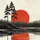 Red-Orange Sun Pine Trees Reflective Water - Nature Lover Gift Spare Tire Cover - 6
