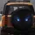 Intense Predatory Glowing Electric Blue Eyes Dark Smoke Indigo - Vehicle Adventure Gear Spare Tire Cover - 5