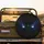 Intense Predatory Glowing Electric Blue Eyes Dark Smoke Indigo - Vehicle Adventure Gear Spare Tire Cover - 2