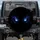 Intense Predatory Glowing Electric Blue Eyes Dark Smoke Indigo - Vehicle Adventure Gear Spare Tire Cover - 1