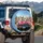 Corgi Dog Goose Vintage Convertible Desert Highway Road Trip Adventure For Dog Lovers Spare Tire Cover - 3
